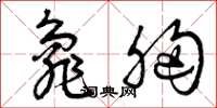 曾庆福龟胸草书怎么写