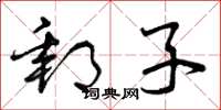 曾庆福邮子草书怎么写