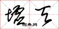 朱锡荣墟天草书怎么写