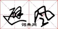 朱锡荣避风草书怎么写