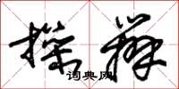 朱锡荣操办草书怎么写