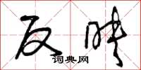 曾庆福反映草书怎么写