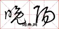曾庆福晚阳草书怎么写