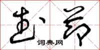 曾庆福武节草书怎么写
