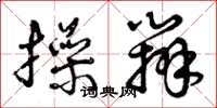 曾庆福操办草书怎么写