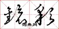 曾庆福镜彩草书怎么写