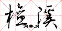 曾庆福檀溪草书怎么写
