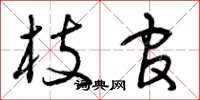 曾庆福枝官草书怎么写