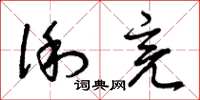 曾庆福俐亮草书怎么写
