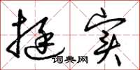 曾庆福挺实草书怎么写