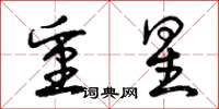 曾庆福重星草书怎么写