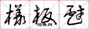 曾庆福样板戏草书怎么写