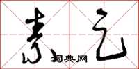 曾庆福素足草书怎么写