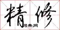 钱沛云精修行书怎么写