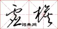 梁锦英虚檐草书怎么写