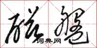 骆恒光磁盘草书怎么写