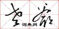 骆恒光老爷草书怎么写
