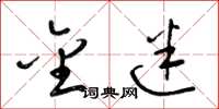 梁锦英金迷草书怎么写