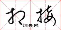 梁锦英相接草书怎么写
