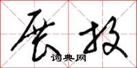 梁锦英展放草书怎么写