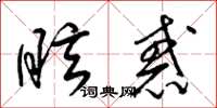梁锦英眩惑草书怎么写