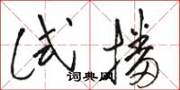 骆恒光试播草书怎么写