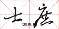骆恒光士庶草书怎么写
