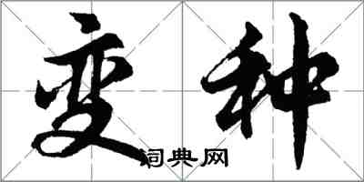 胡问遂变种行书怎么写