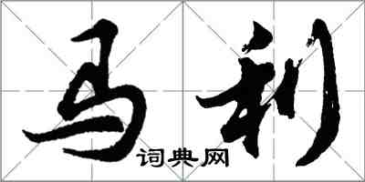 胡问遂马利行书怎么写