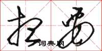 骆恒光想要草书怎么写