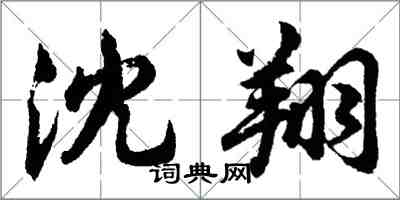 胡问遂沈翔行书怎么写