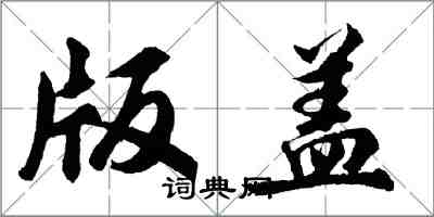 胡问遂版盖行书怎么写