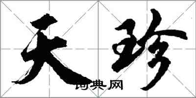 胡问遂天珍行书怎么写