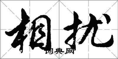 胡问遂相扰行书怎么写