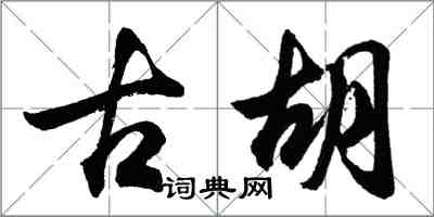 胡问遂古胡行书怎么写