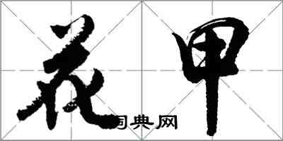 胡问遂花甲行书怎么写