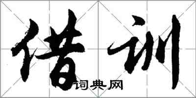 胡问遂借训行书怎么写