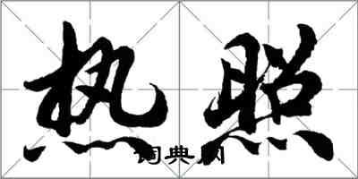 胡问遂热照行书怎么写