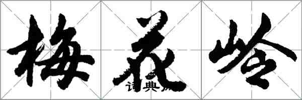 胡问遂梅花岭行书怎么写