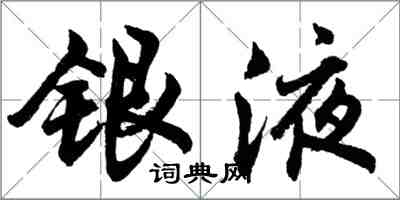 胡问遂银液行书怎么写