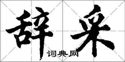 胡问遂辞采行书怎么写