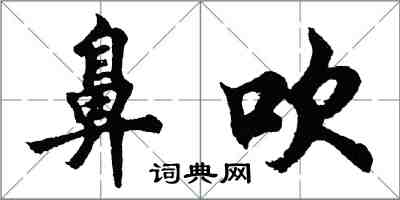 胡问遂鼻吹行书怎么写