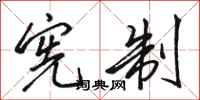 骆恒光宪制行书怎么写