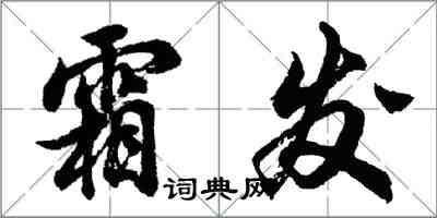 胡问遂霜发行书怎么写