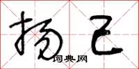 王冬龄扬己草书怎么写
