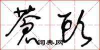 王冬龄苍头草书怎么写
