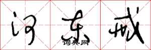 王冬龄河东戒草书怎么写
