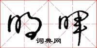 王冬龄明晖草书怎么写