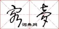 王冬龄客梦草书怎么写