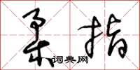 王冬龄柔指草书怎么写